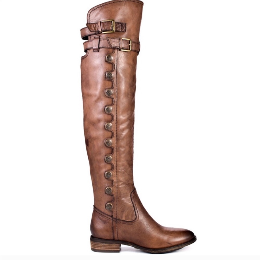 Sam Edelman Pierce OTK over the knee brown boots